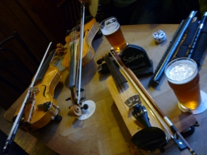 A group of unusual fiddles